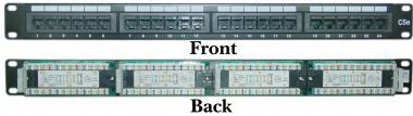 CAT6 PANEL 110TYPE 24 PORT (568A/B COMPATIBLE)