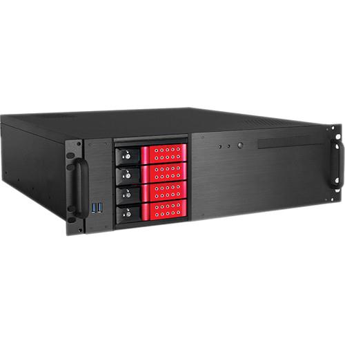 3U MATX 4x3.5" Chassis Red