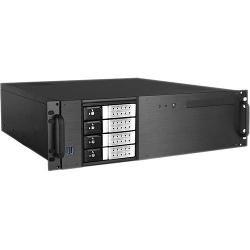 3U MATX 4x3.5" Chassis Silver