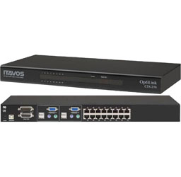 OptiLink C5X Series 16 Port 2 User CAT5 Matrix KVM Switch