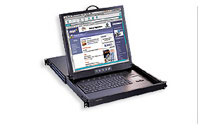 1U Rackmount 15" LCD Monitor W/Key board,Touch Pad Mouse and 8 Port KVM