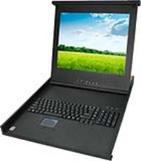 1U 17 Inch LCD Rackmount Console with Smart-Rail System