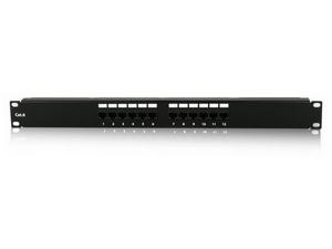 12 Ports 1U Cat6 Patch Panel