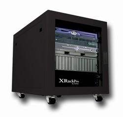 XRackPro2 12U Noise Reduction server cabinet Enclosure - Black